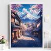CHENISTORY Diy Paint By Numbers For Adults Kits Acrylic Paint Purple Landscape On Canvas Numbers Painting For Home Decors