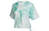 Crop Tops Women's Green Crew Neck Moderate CZ9325-342