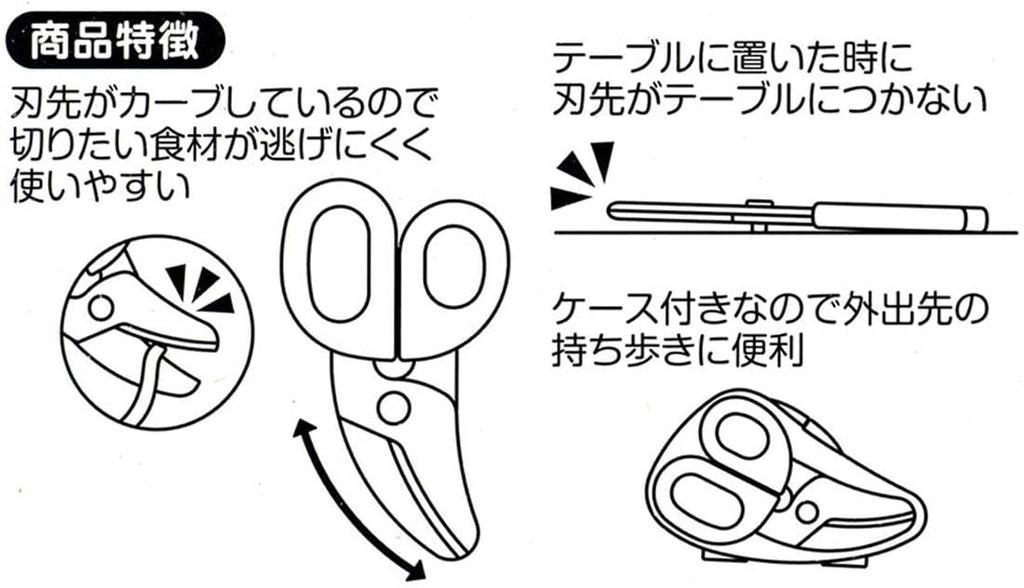 Skater Food Cutter Kitchen Scissors Cute Yellow PFC1-A