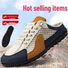 Men's Plus Size Breathable Mesh Slip-On Half Slippers