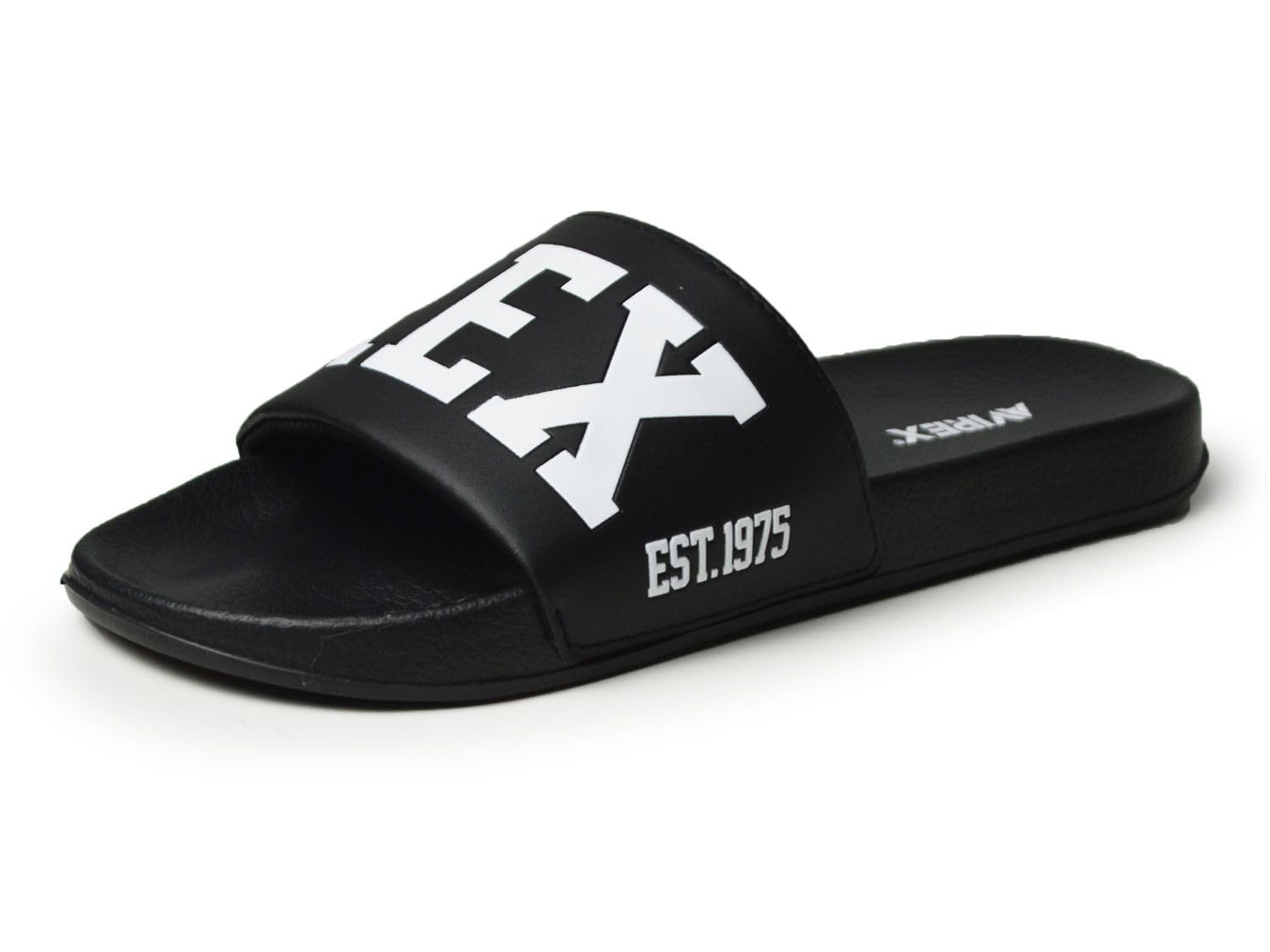 

AVIREX Men s Sandals Shower Sandals Beach Outdoor Comfort Sports Recovery Slip-on Women s av4630 Black 27cm (26.5-27cm Equivalent) чорний