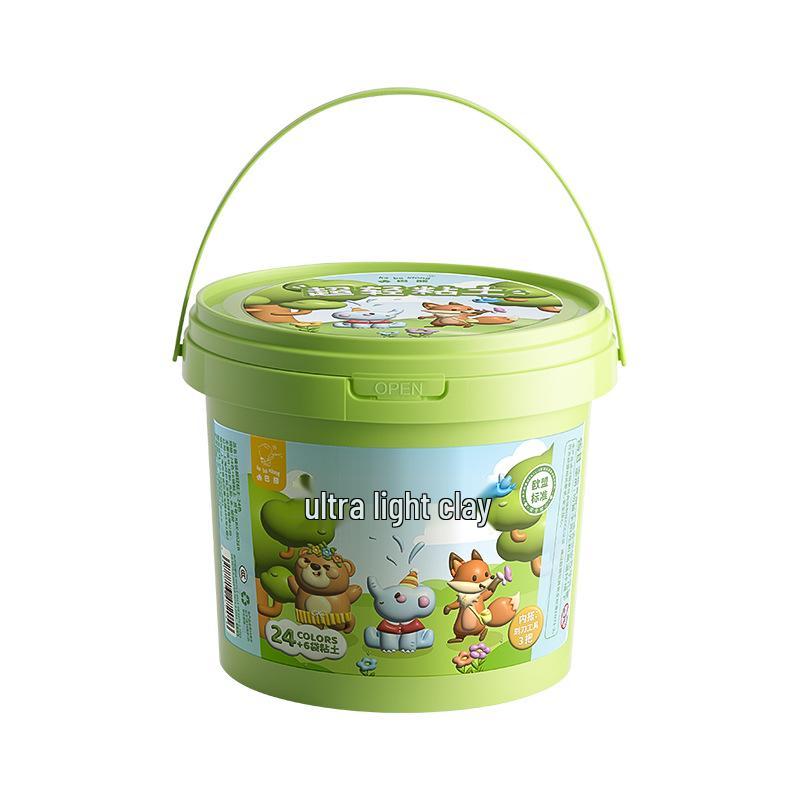 Kaba Bear Ultra-Light Children's Clay Set with Tools - Clay for Kindergarten DIY Projects.