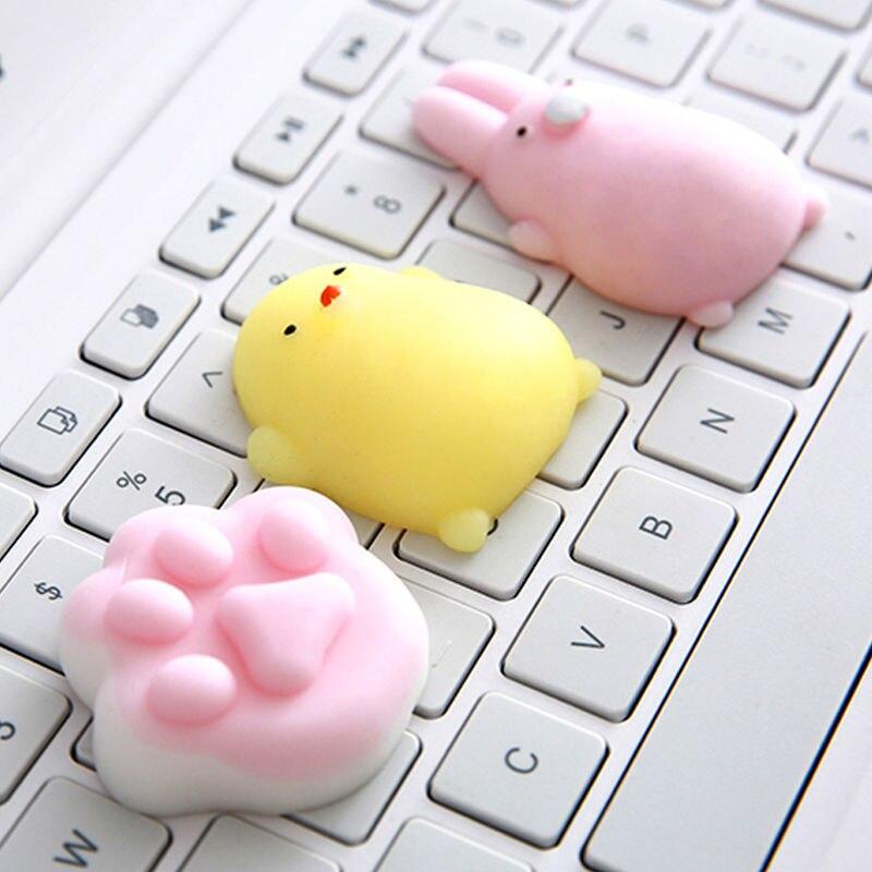 10 Pieces Random Release Pressure Toy Animals Space Earth Zoo Rabbit Papa Dog Style Parent Child Puzzle Interactive Playthings