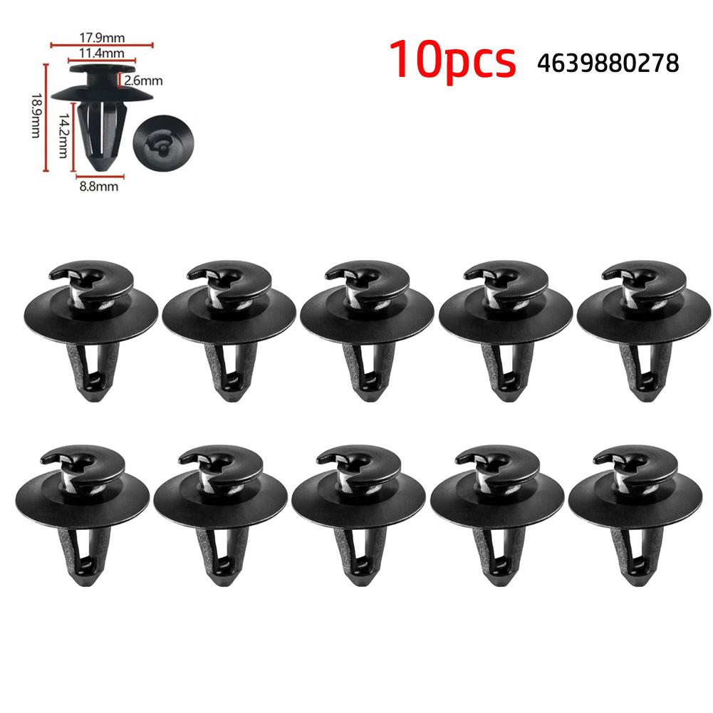 Retainer Clips Car Rear Door Plastic & Metal Trim Clip Set