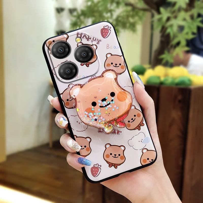 Anti-knock Simplicity Phone Case For Blackview Shark9 5G Durable Quicksand TPU Phone Lens Protection Cartoon Soft Case