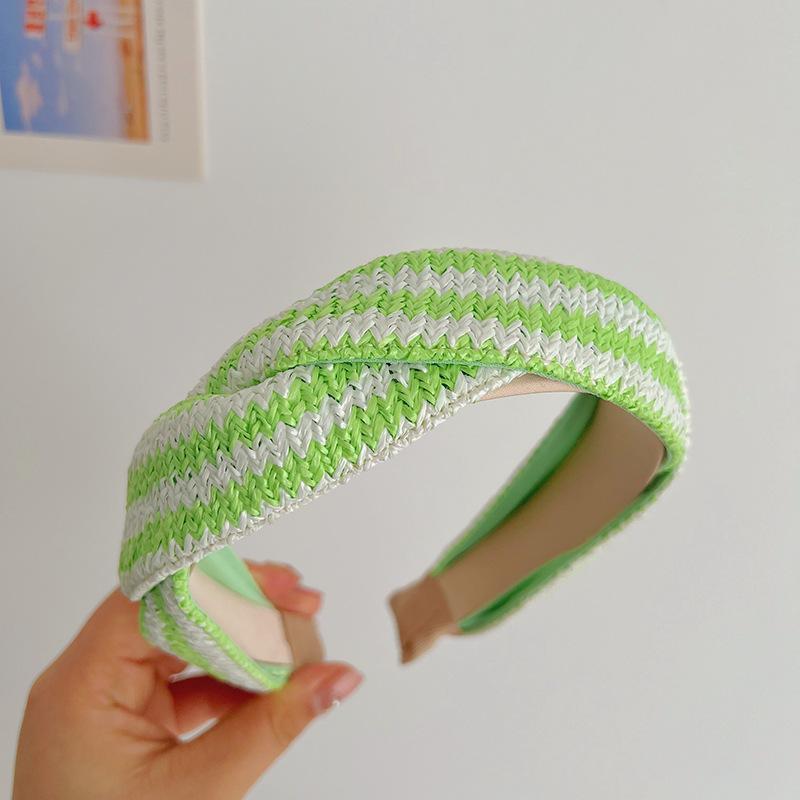 Bohemian Ethnic Summer Colorful Sponge Twist weaving Hairband Headband Adult Hair Accessories Hair Jewley