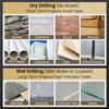 New Four-Flute Serrated Eccentric Drill Bit 6/8/10/12mm Efficient Drill Bits Tile Ceramic Punching Rock Slab Offset DrillingTool