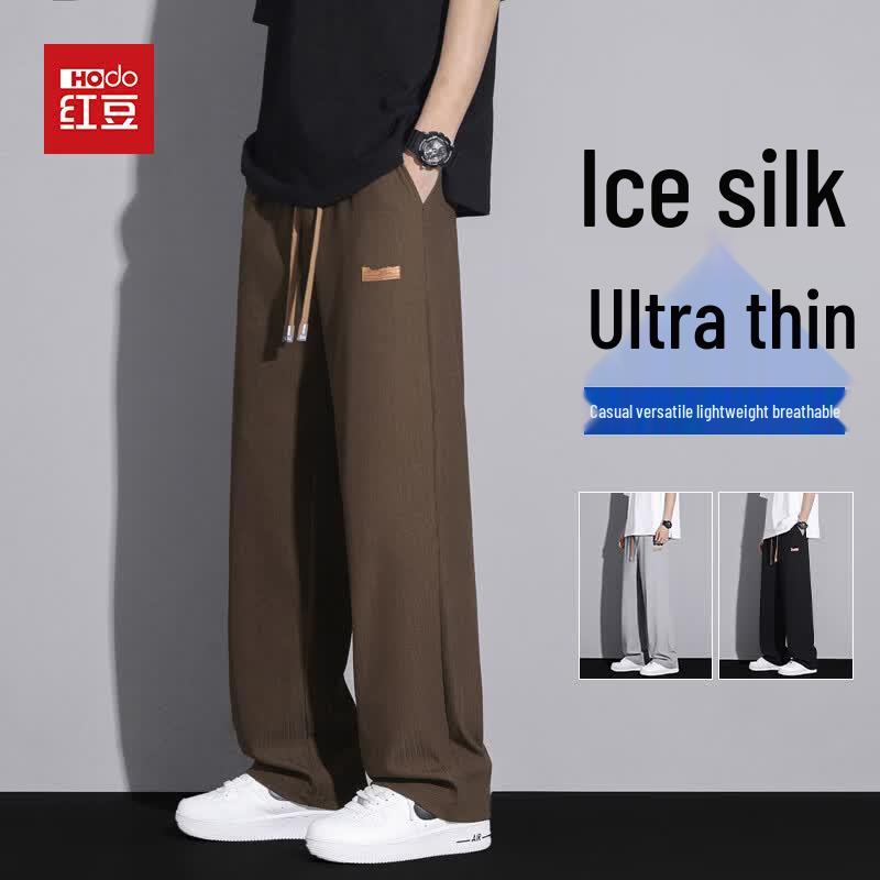 

Hodo Men s Ice Silk Straight Leg Casual Pants L