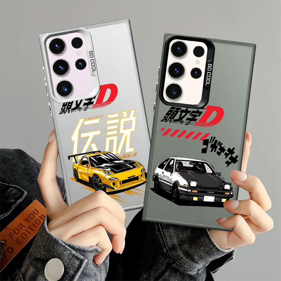 Soft Cover Phone Case for Samsung Galaxy S22 Ultra Note 20 Ultra S20 FE S25 S24Ultra S24 FE S21 S23 S25Plus Initial D Anime Car