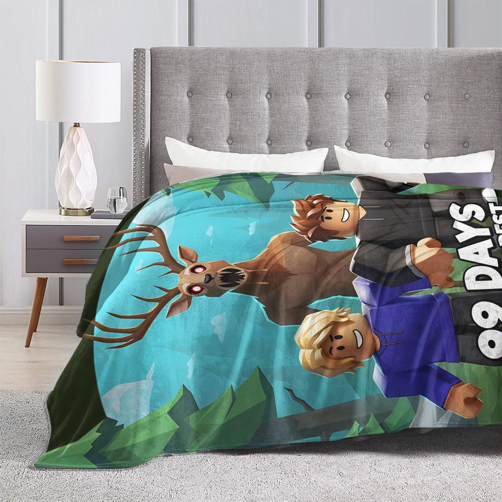 99 Nights In The Forest Wool Blanket Gaming Gamer Fashion Throw Blankets for Home 125*100cm Rug Piece