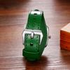 Unisex Quadratische Armbanduhr mit Leder Wasserdicht Analog Quarz Echte Punk Mode Uhr Perfektes Geschenk für und Tag Armband Uhrwerk, Leder, -