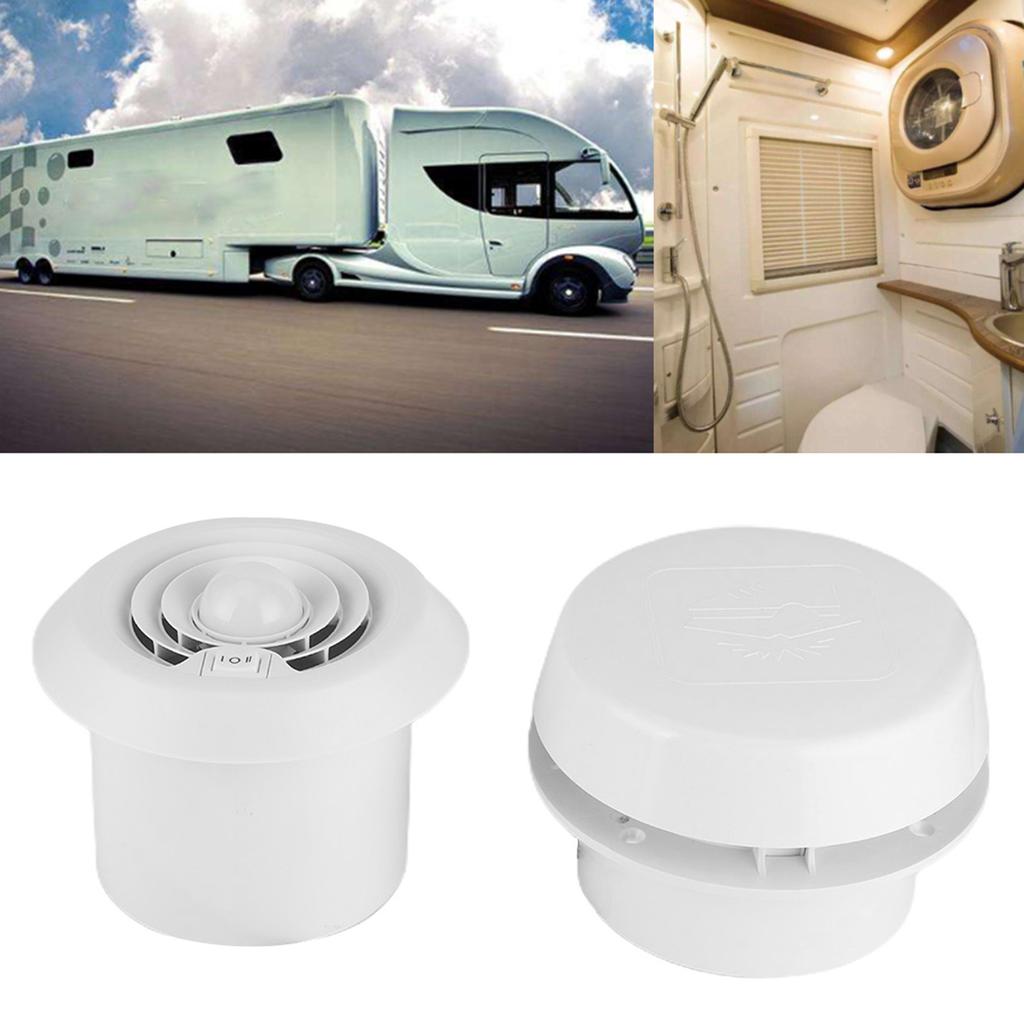 12V Roof Fan 4000R/min LED  Ceiling Ventilation Grille Round for Campers Motorhome Travel Trailer Van RV Fan RV Roof  Vent