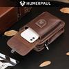 Humerpaul New Men Bags First Layer Cowhide Shoulder Bag Retro Messenger Bag Multi-function Tool Storage Bag Sports Waist Bag