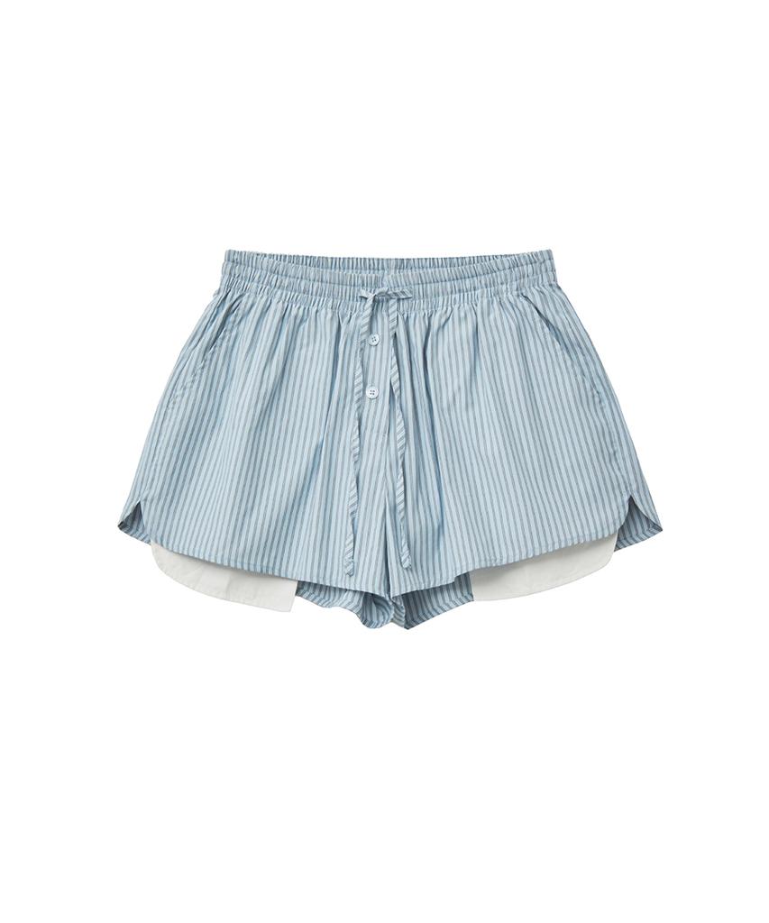 Lense Stripe Boxer Shorts Blue