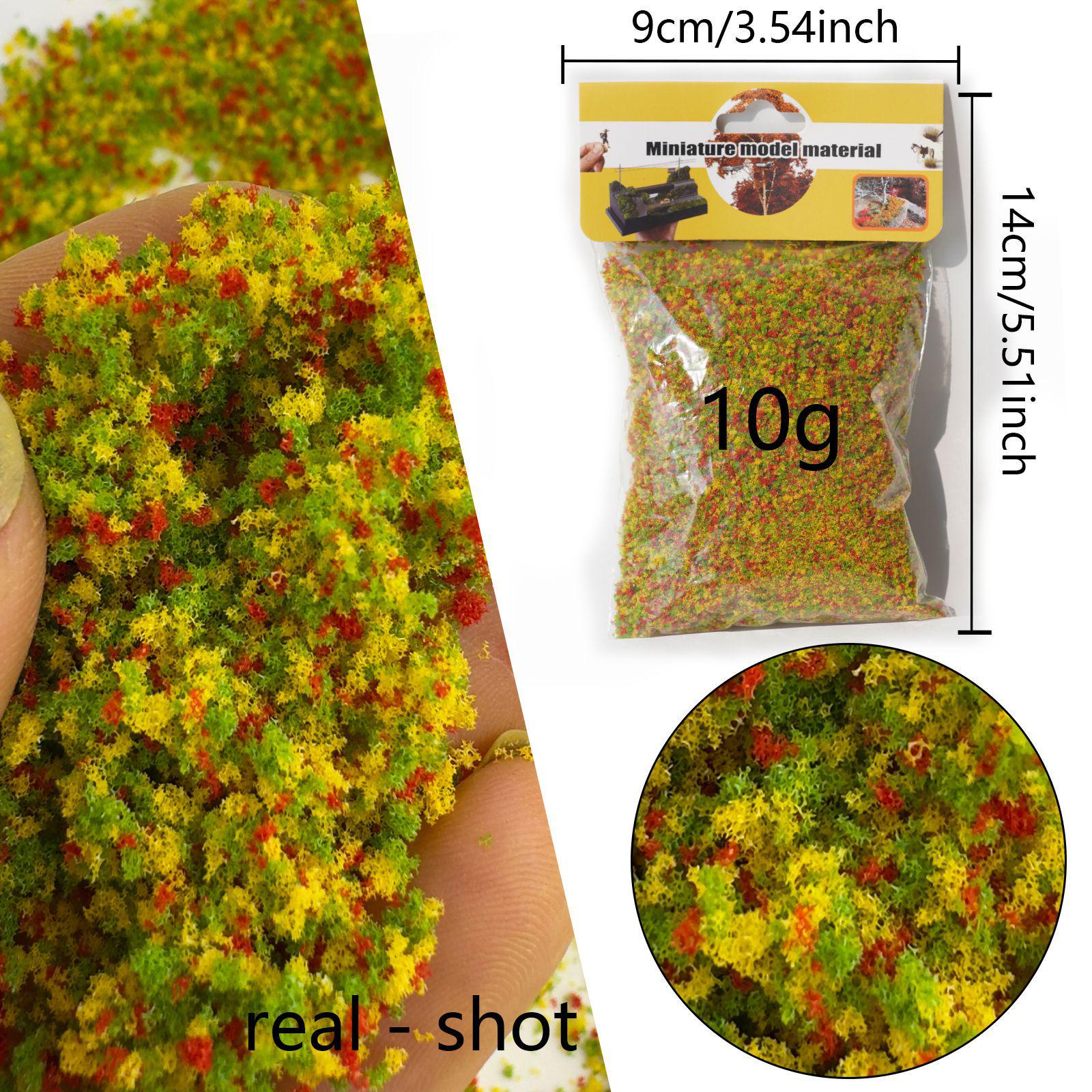 Miniature Tree Leaf Powder Sponge for DIY Sand Table Accessories