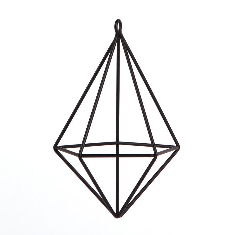 Bracket Hanging Geometric Shape Decoration Wall Flower Home Outdoor Plant Art Basket Rack Design Garden Holder