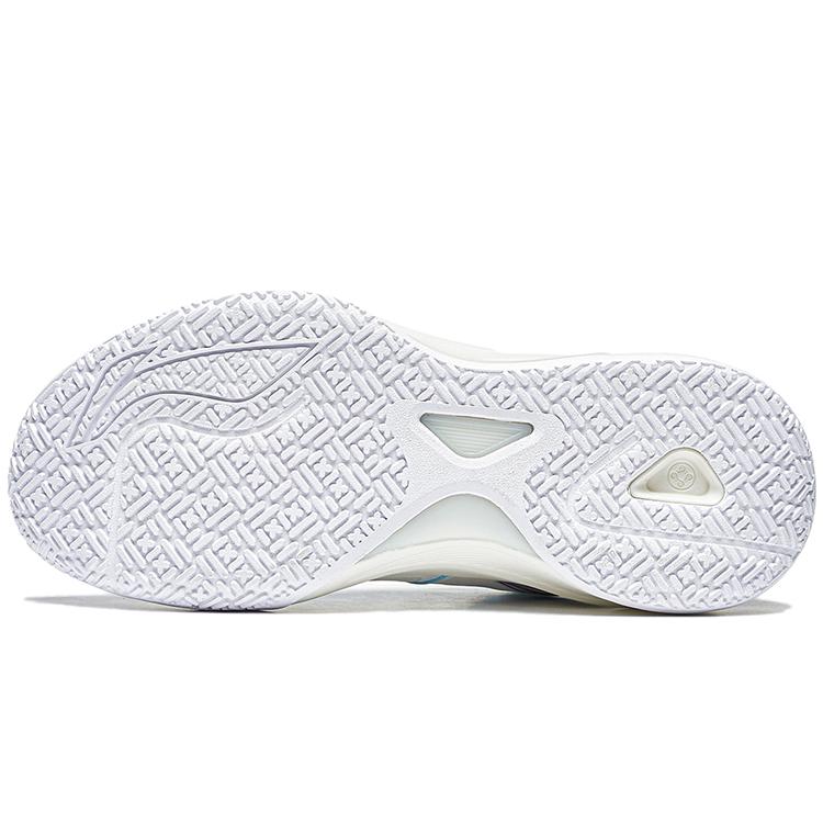 New LiNing Lightning Speed 1.5 1.5 Cushioning Wear Resistant Rebound Low Top Basketball Shoes Men's White Blue Purple ABAT101-3