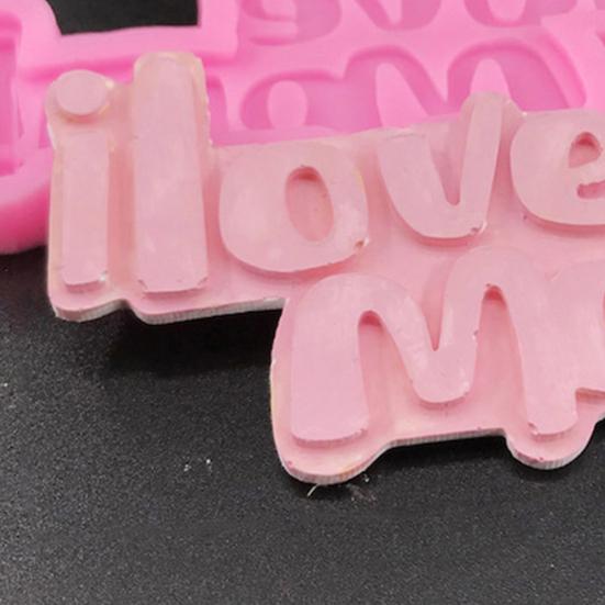 Yousheng Nice-looking Fondant Mold All Match Silicone Easy Release Mother's Day Theme Baking Mold for Desktop