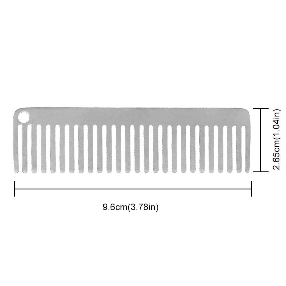 Titanium Comb Anti-Static Portable Camping Comb Heat-Resistant Pocket Titanium Comb Outdoor Hair Comb for Camping Travelling