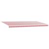 Retractable Awning Red and White 600 x 350 cm