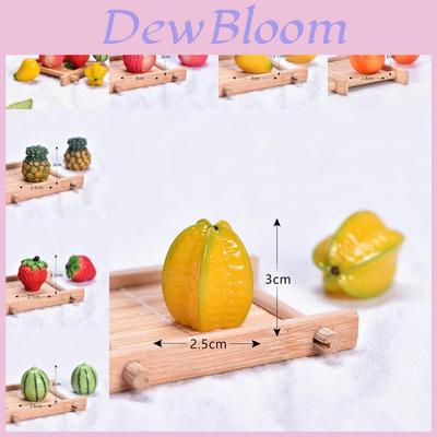 Adorable Cartoon Resin Miniature Fruits For Diy Decor And Craft Projects
