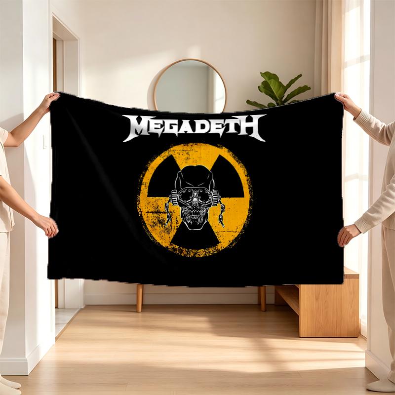 Megadeth (1) Flanelová deka měkký doplněk do ložnice a obývacího pokoje a útulný domácí dárek
