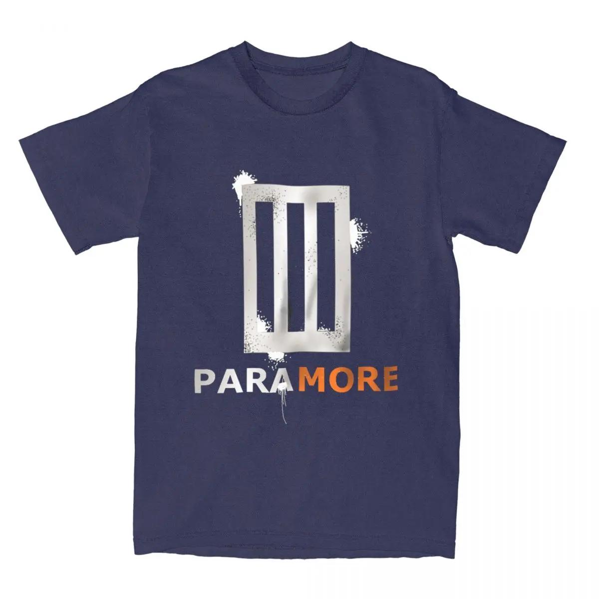 

Летние футболки группы Paramore Мерч Мужские Женские Винтажные Футболки в стиле Нью-Рок с коротким рукавом XXXXXL темно-синий