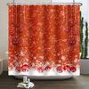 1/3/4pcs Navidad Merry Christmas 3D Printing Shower Curtain Polyester Waterproof Green Festival Accessories For Bathroom Decor