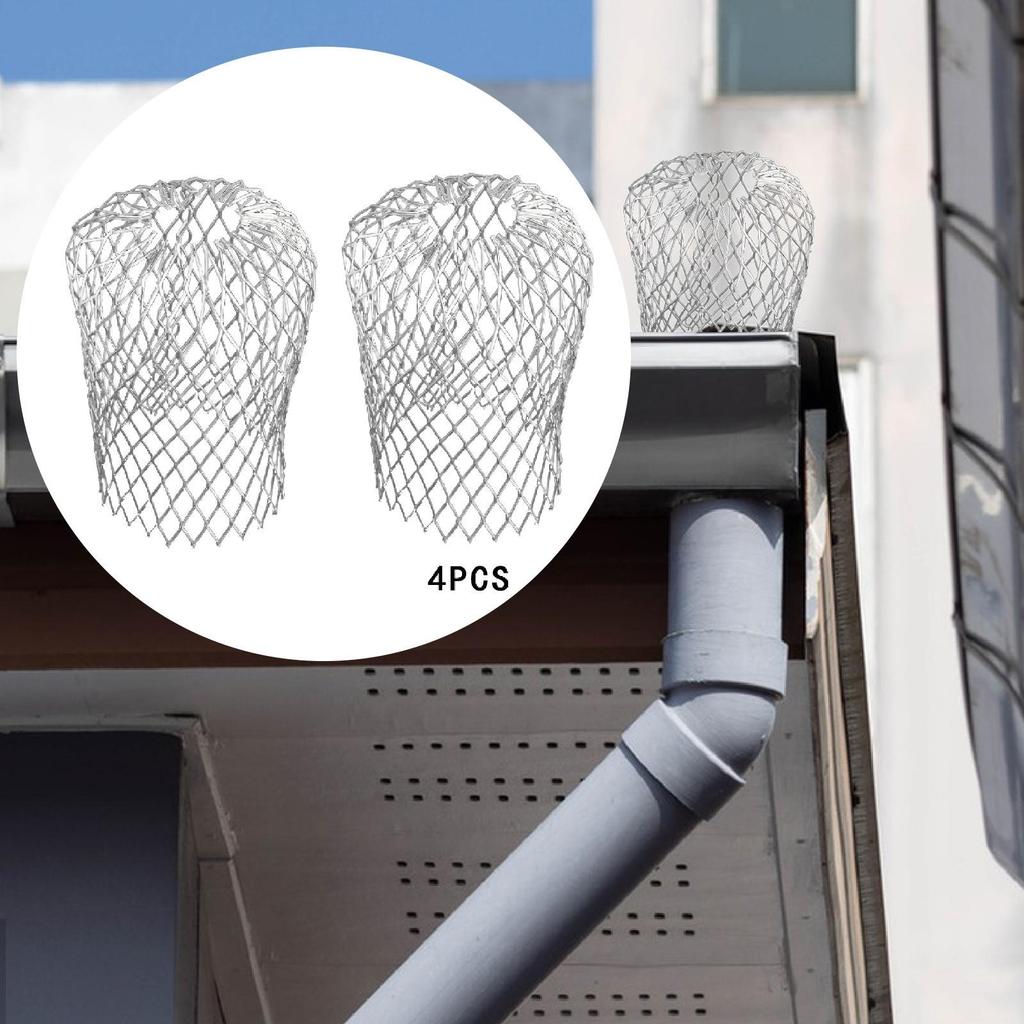 Justerbart Aluminiumränna Stuprörsskydd Rännsil Filter för Terrass Förebygga Blockering Trädgårdsgrenar Rännrengöring