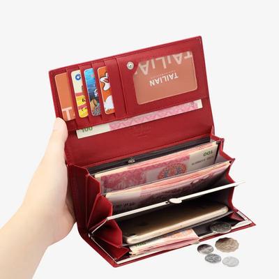 Luxury Women's Wallets Brand Designer Long Wallet Female Leather Purse ID Card Holder Women Purses Ladies Clutch Phone Carteiras