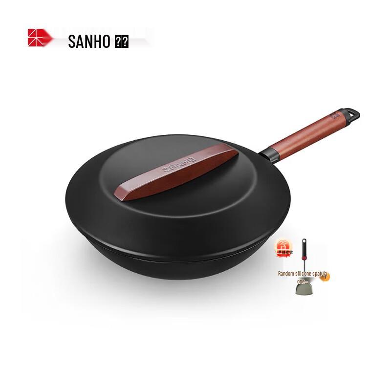 

SANHO 30cm Pure Iron Wok with Spatula