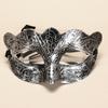 Retro Half-Face Party Masks Antique Silver Gold Burnished Finish Masquerade Mask Carnival Mask Unisex