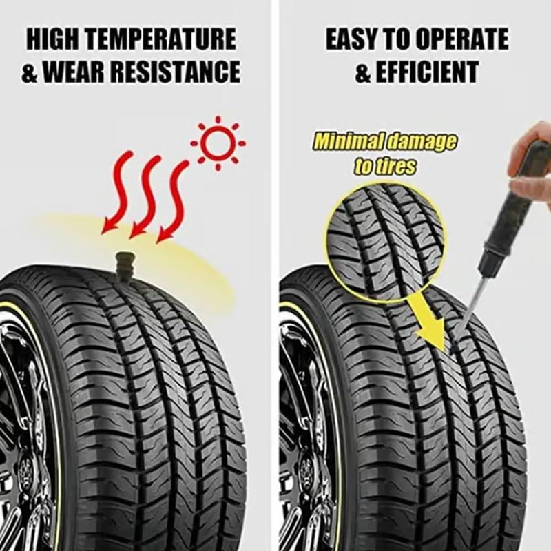 Tire Repair Nails Kit For Car/Motorcycle Fast Self-Service Tire Repair Tools Screw In Tire Repair Plugs With Box And Screwdriver