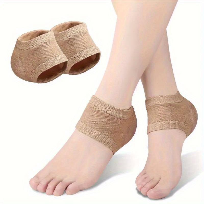 2pcs Silicone Heel & Foot Protector Pads - Ankle Support, Pain Relief for Long Standing, Prevents Cracks, Comfortable Walking Aid, Ideal Christmas