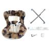 Fluffy Car Seat for 10cm Plush Toys, Leopard Print, Plush Clothes, Kigurumi Accessories, Otaku Activities, Doll Mascot, K-Pop Doll Costume [Used]