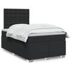 VidaXL Slatted Bed Base with Mattress Black 120x190 Cm Faux Leather 3293012