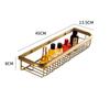 Brushed Copper European Style Twist Towel Rack with Square Basket