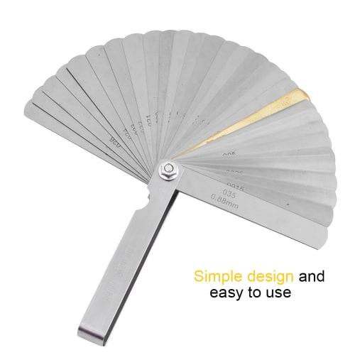 Guitar Feeler Gauge Set, Stainless Steel Guitar Gauges, Luthier Gauges for Electric and Acoustic Guitars, Playing Accessories