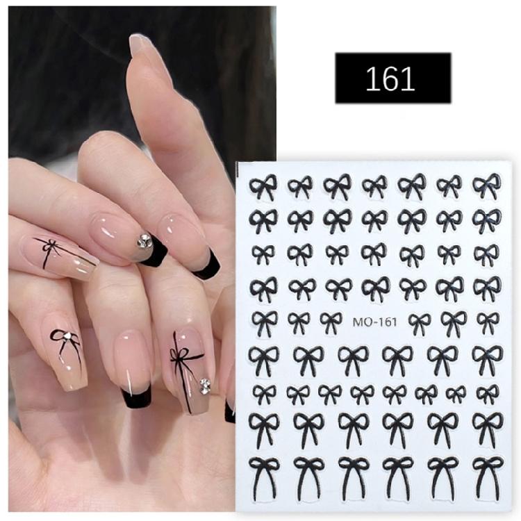 Eye Catching 3D Bowknot Stickers Embossed DIY Manicure Accesoriies for Women