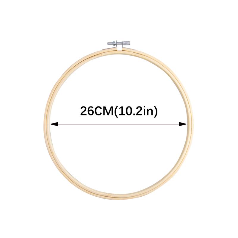 Dia 8-40cm Embroidery Hoops Frame Kit Bamboo Embroidery Hoop Rings For DIY Sewing Cross Stitch Needle Craft Tool Festival Decor