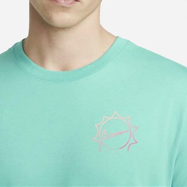 Nike Graphic Print Crew Neck Fitted Short Sleeve T-Shirt Men Tops Green DN5193-392