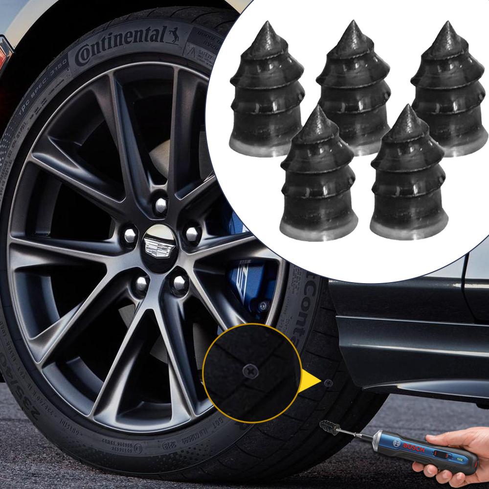 Car Tire Repair Tool Tubeless Tyre Puncture Repair Kit Tire Repair Strip Vacuum Tyre Repair Nail Kit for Motorcycle Car Scooter