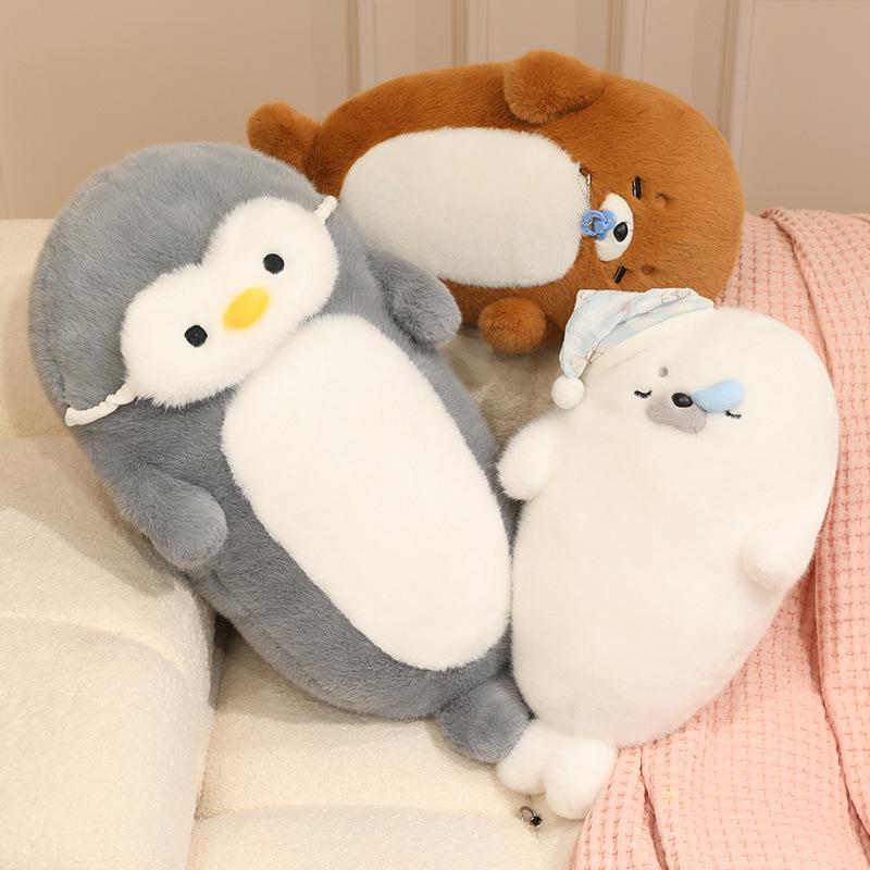 Cute Seal Plush Toy: Bedtime Sleeping Pillow & Hugging Cushion, Perfect Birthday Gift