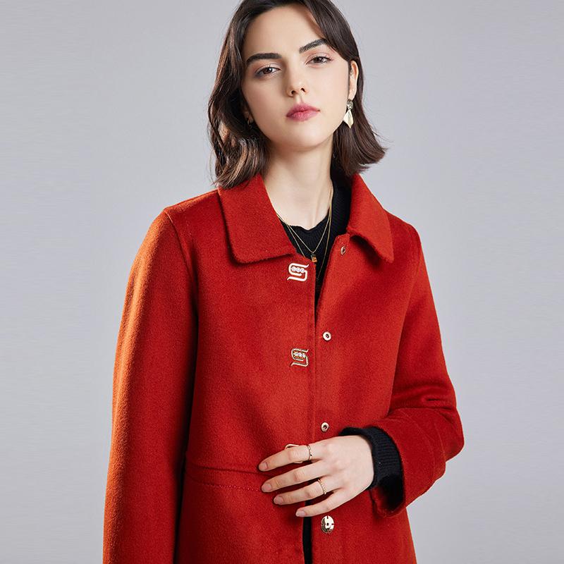 Women Wool Coat 100% Wool MODERN NEW SAGA Autumn Woolen Coat Winter Wool Overcoat Women Cashmere Long Jackets