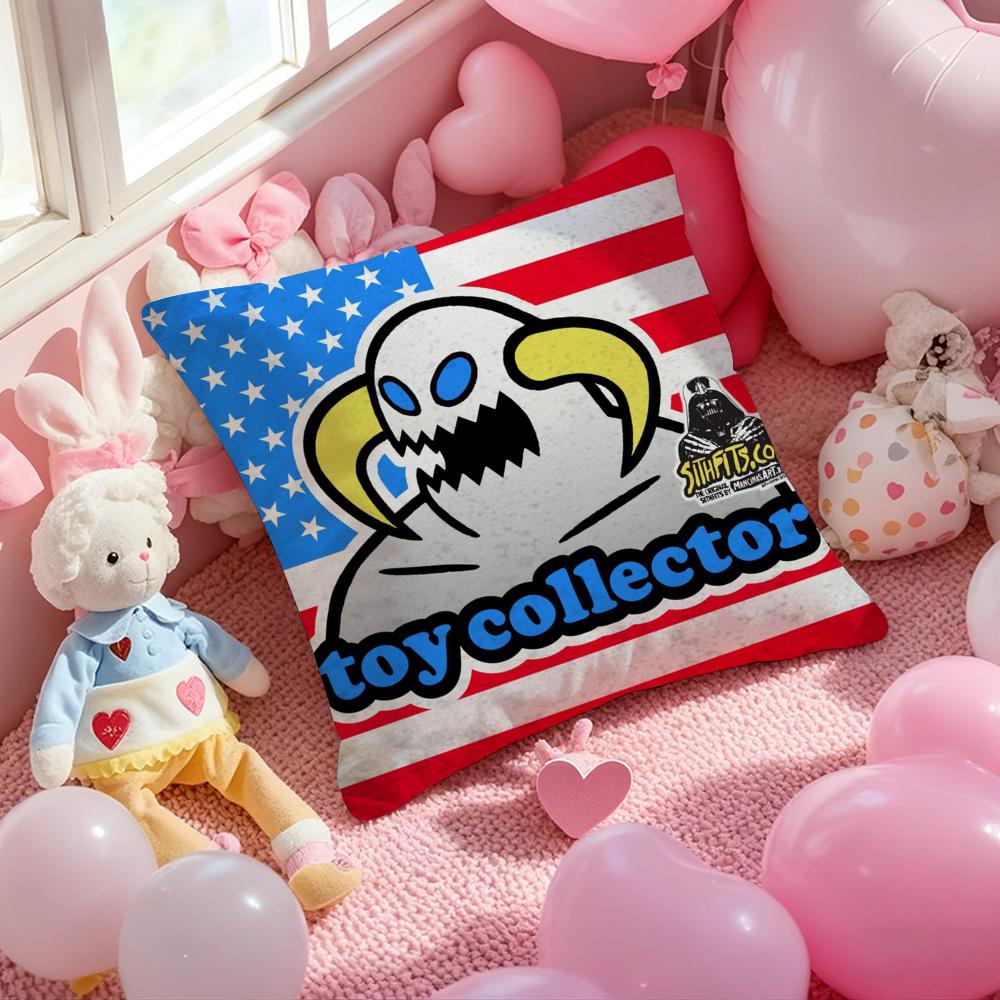 T-Toy M-MachineS S-SkateS Cushion Cover Pattern Printed Pillowcase for Living Room Sofa Cushion Cover & Bedroom Decor