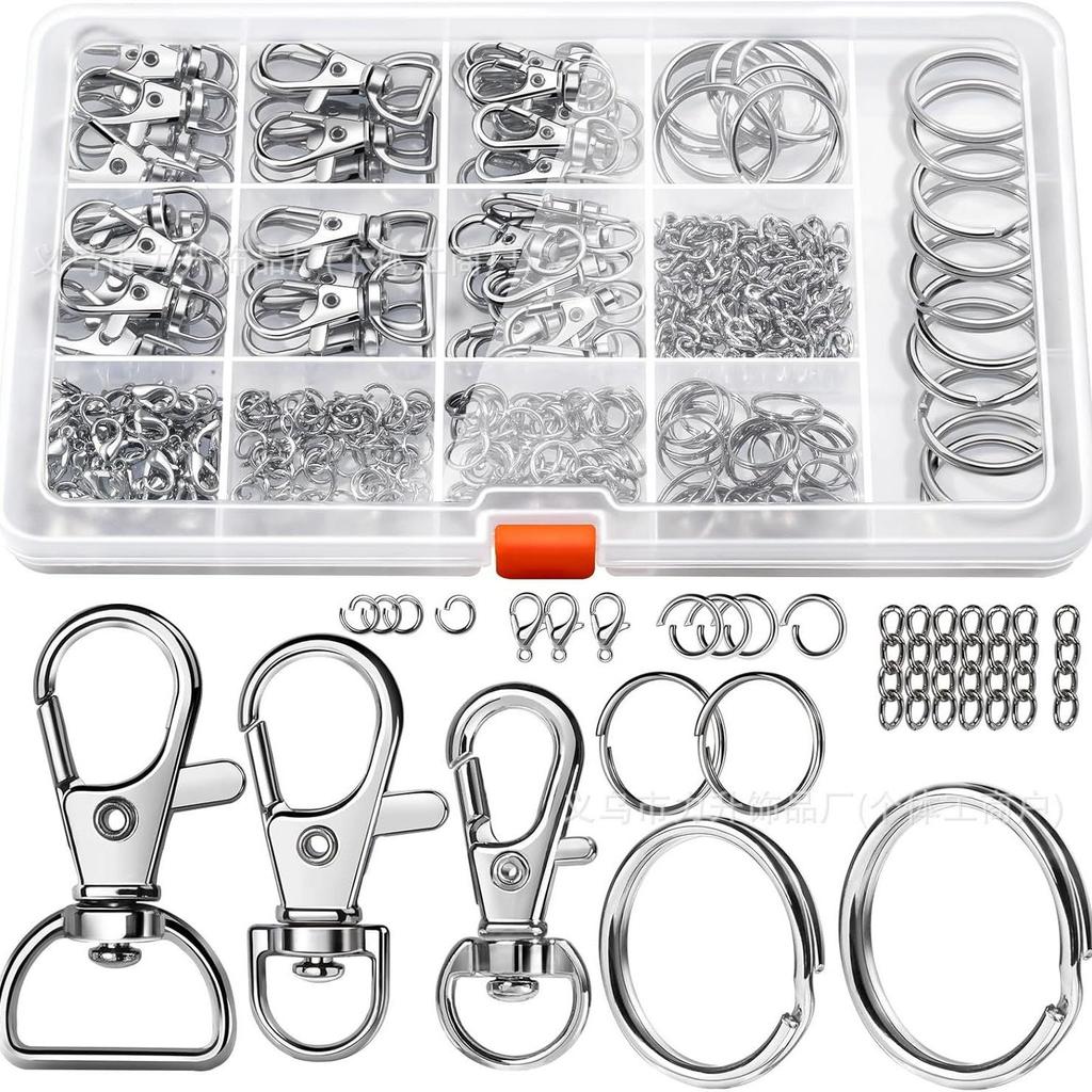 265PCS Keyring Clip & Lobster Clasp DIY Kit