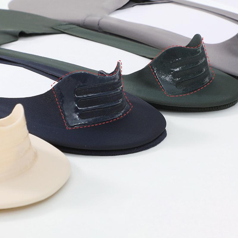 Sommer Eisseide Unsichtbare Bootssocken Dünne rutschfeste No-Show-Socken für Herren