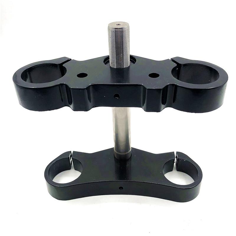 45MM Aluminum Motorcycle 22mm 7/8" Handlebar Riser Mount Bars  inverted shock absorber direction device upper and lower plate