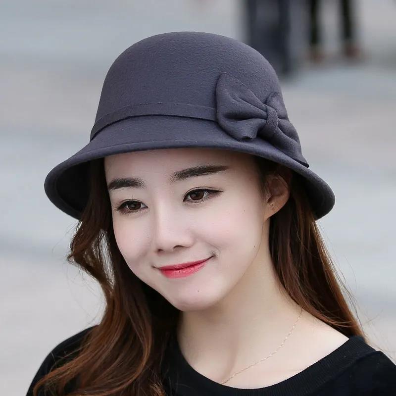 

Шляпа женская весенне-осенняя модная шляпа Fedora, элегантная ретро-британская шляпа с большими полями one size чёрный