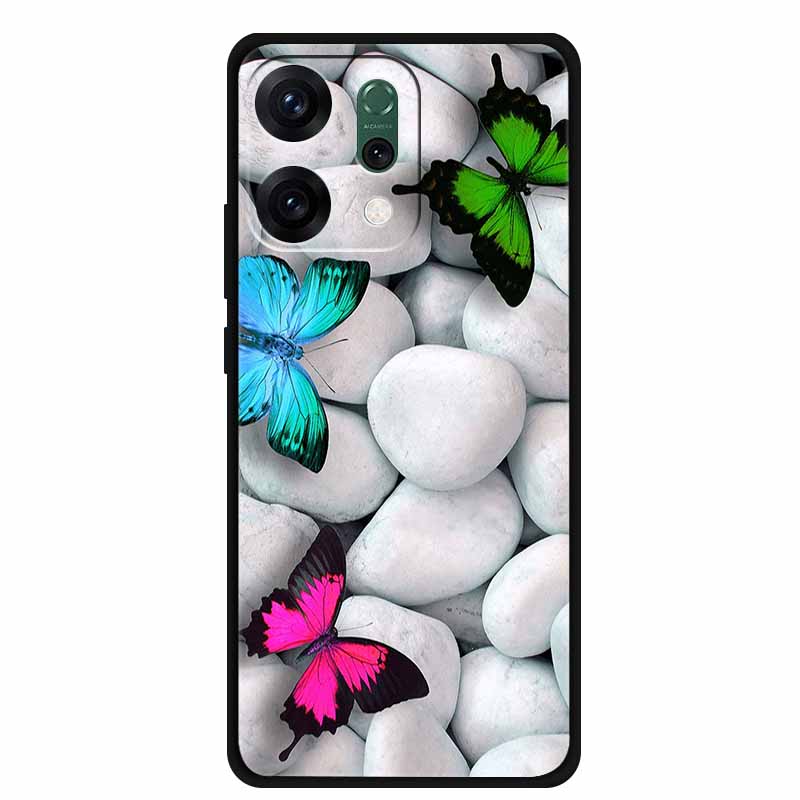 Für Oppo Reno 14 Pro Hülle Cartoon Muster Weiches Silikon TPU Hüllen Für Oppo Reno14 Pro Handyhüllen Neues Reno 14Pro CPH2739 Fundas